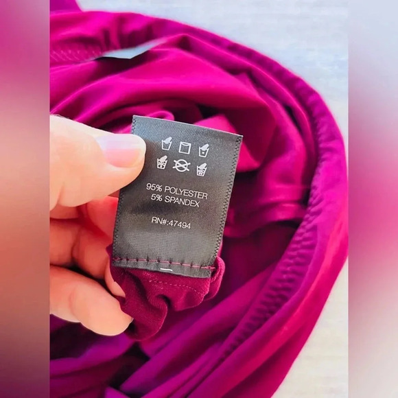 Free People Norma Kamali Diana Mini Dress in Plum Size Small NWOT $195 - Picture 8 of 11